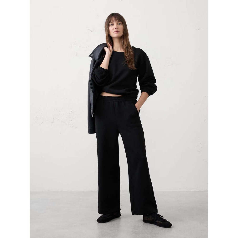 Banana Republic Wide-Leg Ankle Pant Black Medium New With Tags